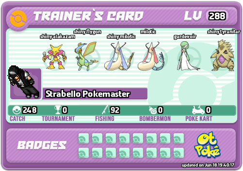 Strabello Pokemaster Card otPokemon.com