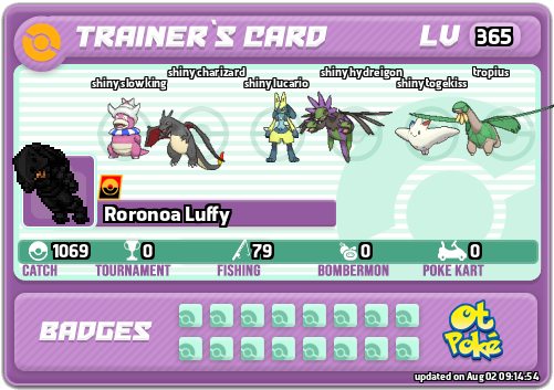 Roronoa Luffy Card otPokemon.com