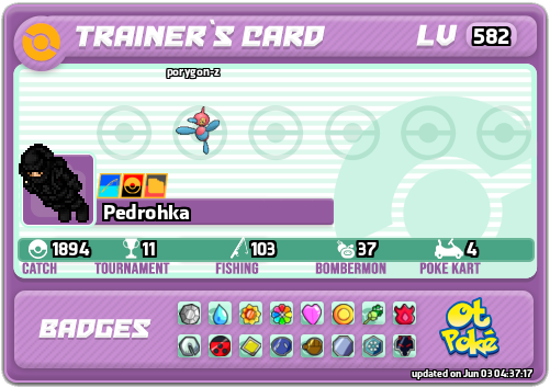 Pedrohka Card otPokemon.com