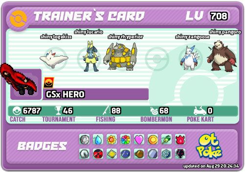 GSx HERO Card otPokemon.com
