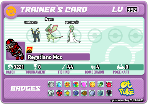 Regatiano Mcz Card otPokemon.com