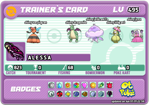 A L E S S A Card otPokemon.com