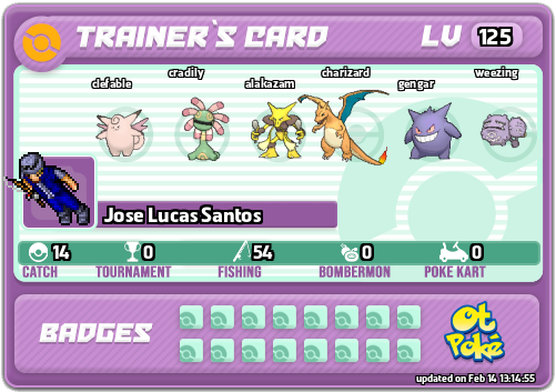 Jose Lucas Santos Card otPokemon.com