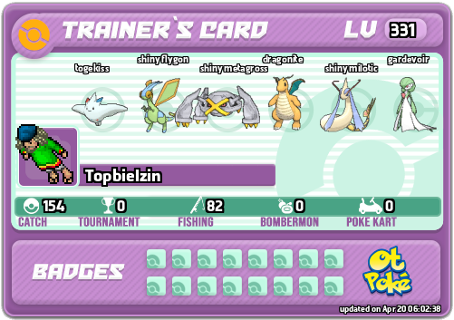 Topbielzin Card otPokemon.com