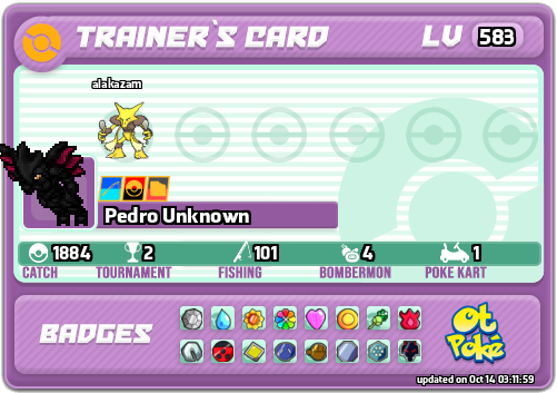Pedro Unknown Card otPokemon.com