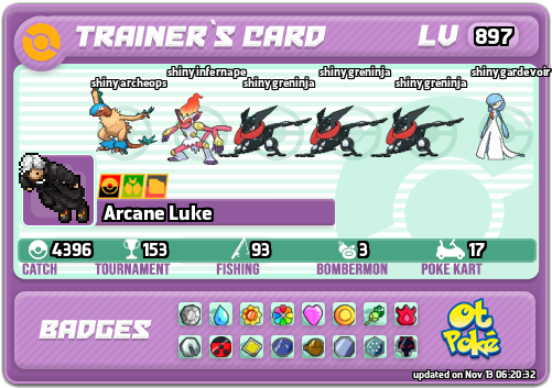 Arcane Luke Card otPokemon.com