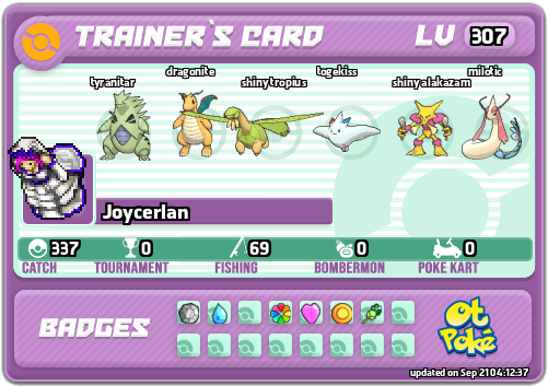 Joycerlan Card otPokemon.com