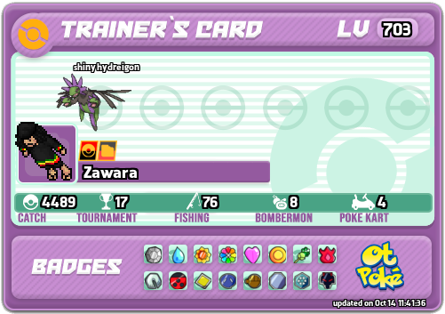 Zawara Card otPokemon.com