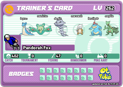 Pandorah Fox Card otPokemon.com