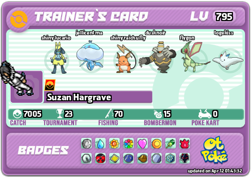 Suzan Hargrave Card otPokemon.com