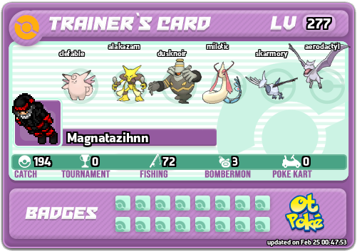 Magnatazihnn Card otPokemon.com