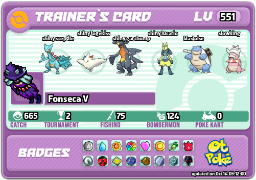 Fonseca V Card otPokemon.com