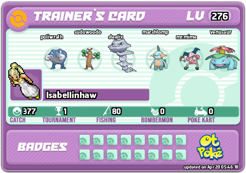 Isabellinhaw Card otPokemon.com