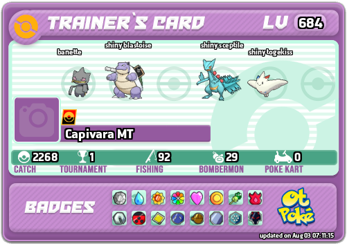 Capivara MT Card otPokemon.com