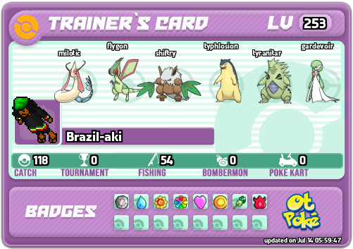 Brazil-aki Card otPokemon.com