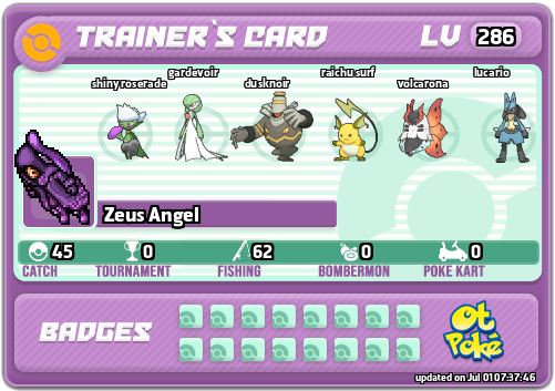 Zeus Angel Card otPokemon.com