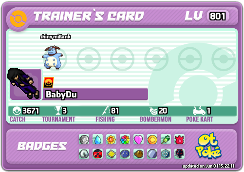 BabyDu Card otPokemon.com