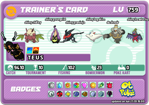 T E U S Card otPokemon.com