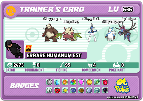 ERRARE HUMANUM EST Card otPokemon.com