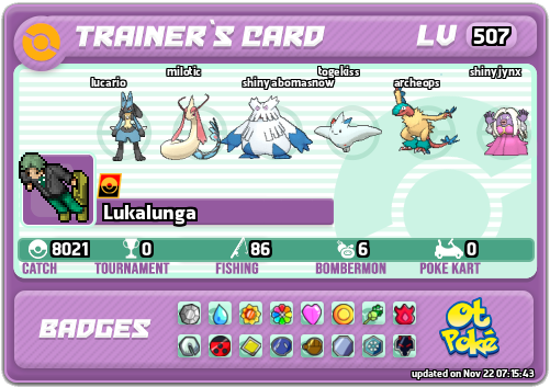 Lukalunga Card otPokemon.com