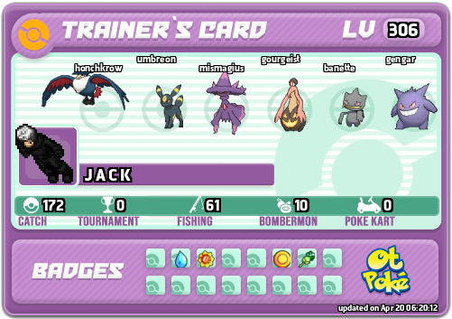 J A C K Card otPokemon.com