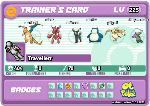 Travellerr Card otPokemon.com