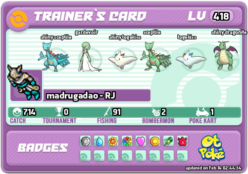 madrugadao - RJ Card otPokemon.com