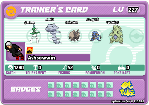 Ashsowwin Card otPokemon.com