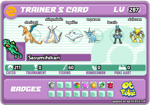 Sasumihikari Card otPokemon.com