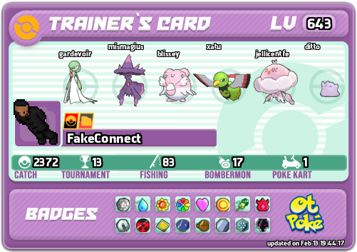 FakeConnect Card otPokemon.com