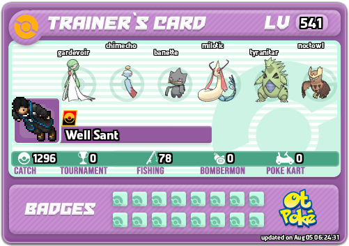Well Sant Card otPokemon.com