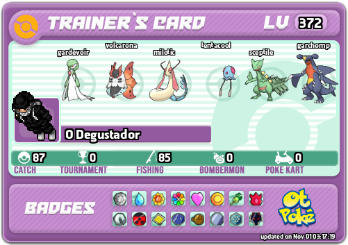 O Degustador Card otPokemon.com