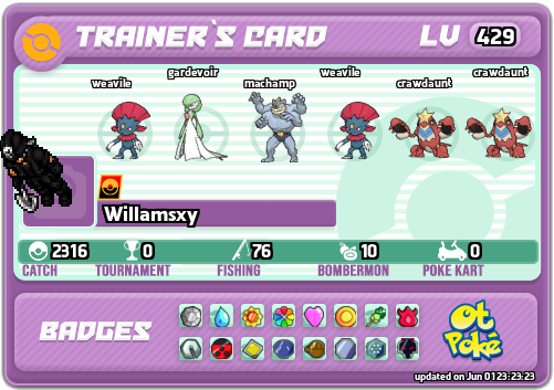 Willamsxy Card otPokemon.com