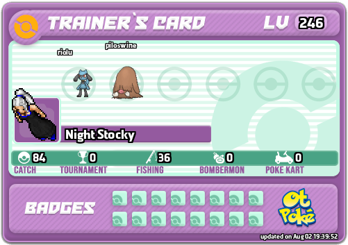 Night Stocky Card otPokemon.com