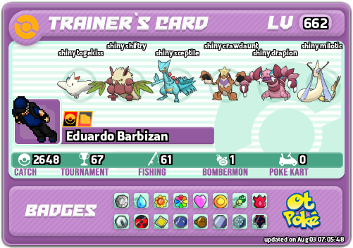 Eduardo Barbizan Card otPokemon.com