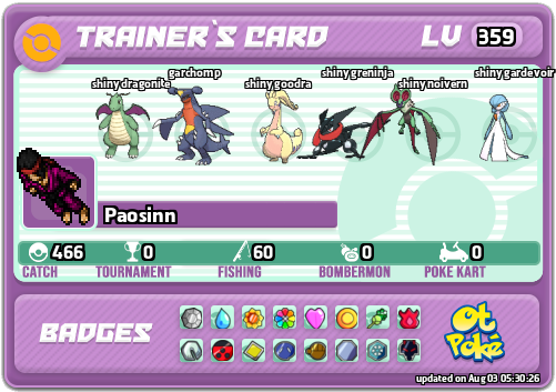Paosinn Card otPokemon.com