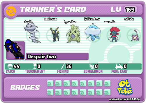 Despair Two Card otPokemon.com