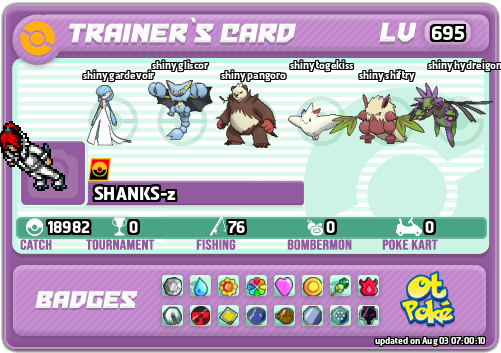 SHANKS-z Card otPokemon.com