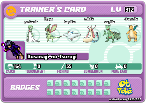 Kusanagi-no-Tsurugi Card otPokemon.com