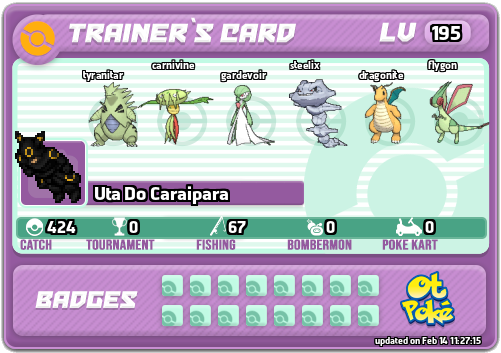 Uta Do Caraipara Card otPokemon.com