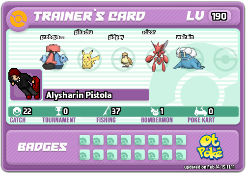 Alysharin Pistola Card otPokemon.com