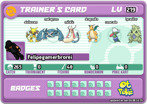 Felipegamerbrorei Card otPokemon.com