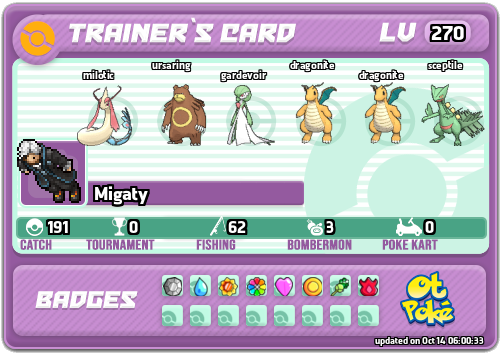 Migaty Card otPokemon.com