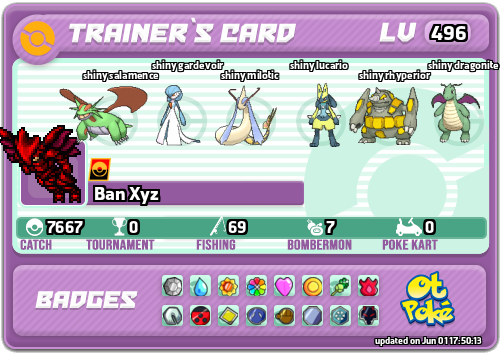 Ban Xyz Card otPokemon.com