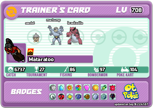 Mataratoo Card otPokemon.com