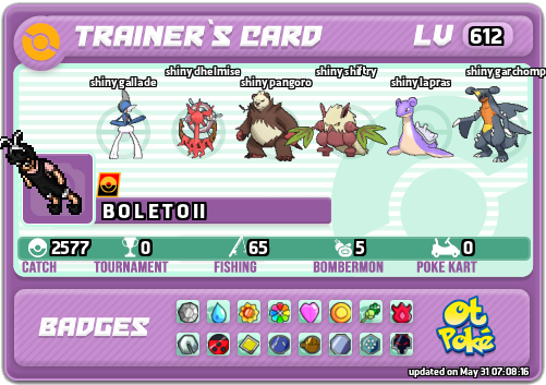 B O L E T O II Card otPokemon.com