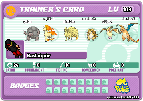 Baslaiquir Card otPokemon.com