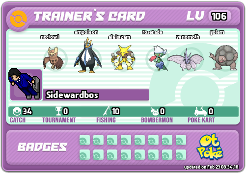 Sidewardbos Card otPokemon.com