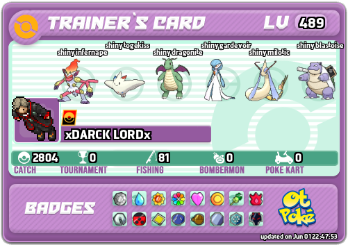 xDARCK LORDx Card otPokemon.com