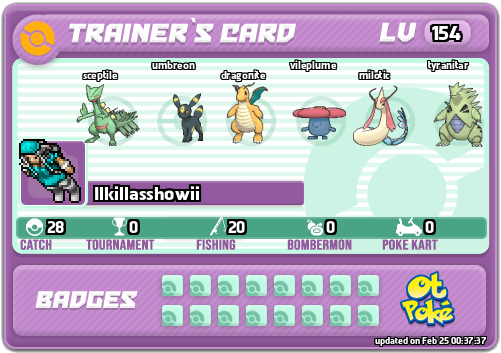 Ilkillasshowii Card otPokemon.com